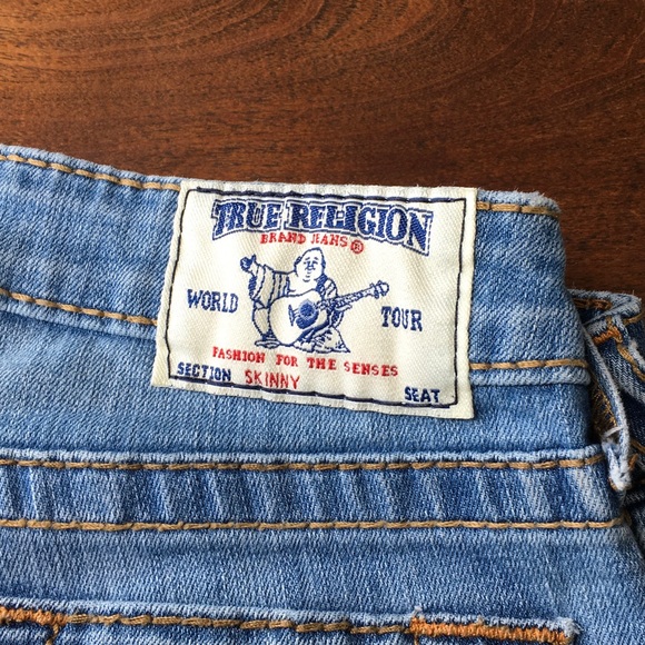 True Religion Light Blue Straight Leg Jeans - Picture 5 of 5